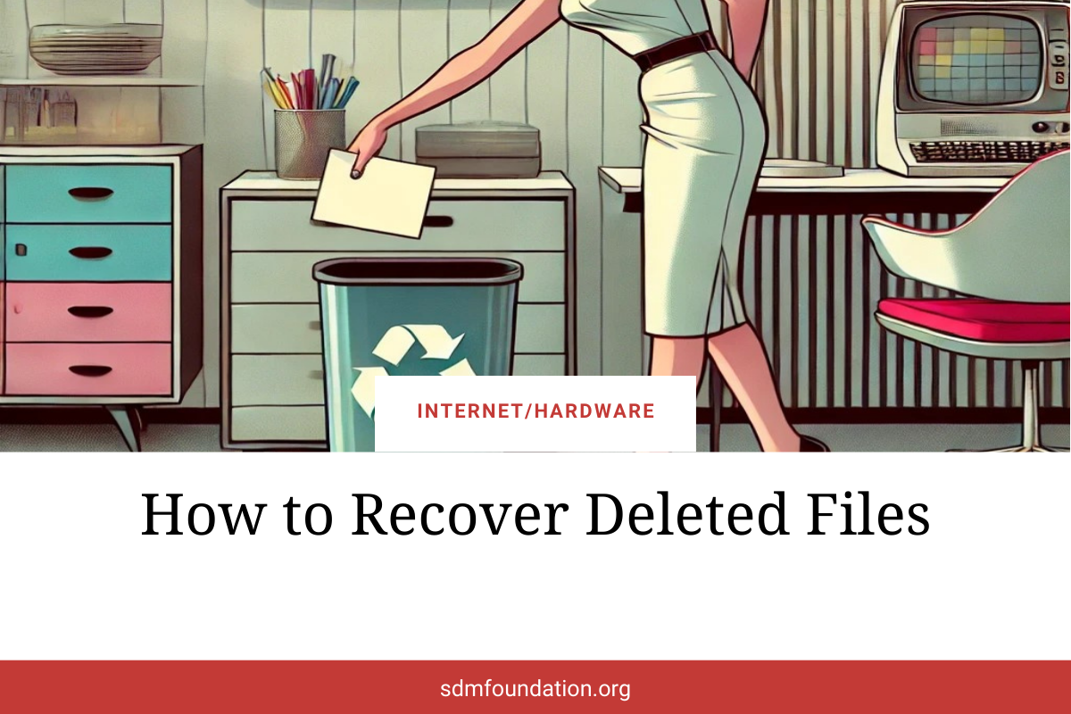 How to Recover Deleted Files - SDM Foundation
