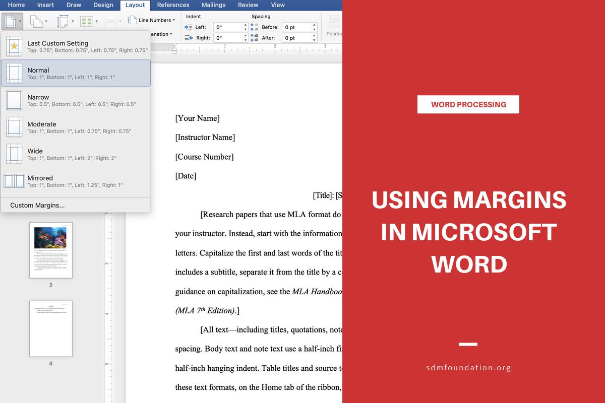 microsoft word essay margins
